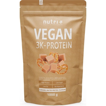 nutri + Протеин на прах Vegan 3K - Caramel-Salted Pretzel