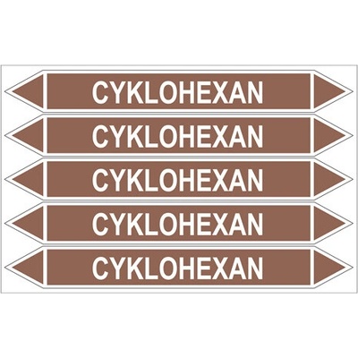 Značení potrubí, cyklohexan PZG 007888