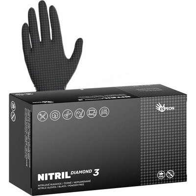 Espeon NITRIL DIAMOND3 nepudrované černé 100 ks – Zboží Dáma