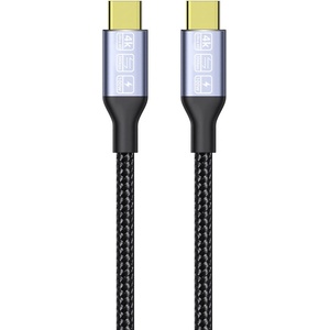 DeTech Кабел DeTech, Type-C - Type-C, 100W, 4K, 20GB/s, PD, 1.0m, Black - 18382 (DE-18382)