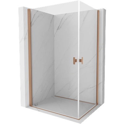 Mist-B Duo кабина за душ с отваряща се врата 100 x 85 см, прозрачно, матирано медно - 8A2-100-085-65-00 (8A2-100-085-65-00)