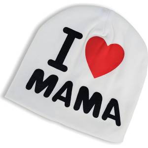 HARAHU Шапка I love mama - Бяла KP12443