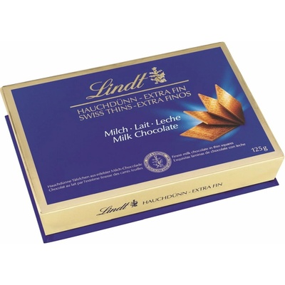 Lindt Thins Milk tenučké plátky jemnej mliečnej čokolády 125 g
