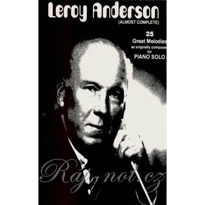 LEROY ANDERSON 25 GREAT MELODIES / sólo klavír