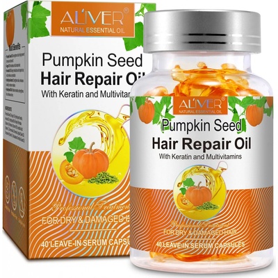 Aliver Pumpkin Seed Hair Repair Oil Capsules olejové kapsule 40 ks