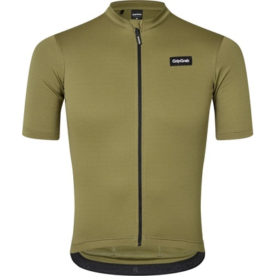GripGrab Мъжка фланелка с къс ръкав за колоездене GripGrab EXPLR Merinotech Short Sleeve Jersey Cycling jersey - Olive Green - размер XXL (056-3087-0315)