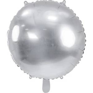 Party Deco Фолиев Балон, Сфера, Сребро, 80см (fb178-018)