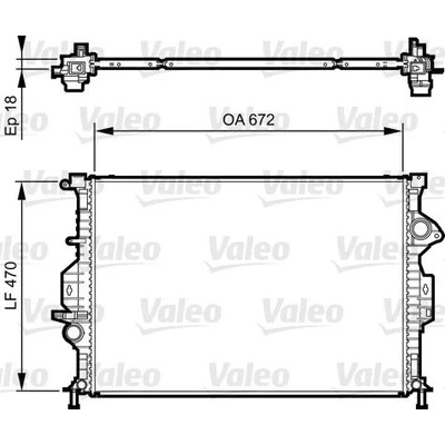 Chladič, chlazení motoru VALEO 735373 735373