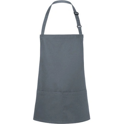 Karlowsky Krátka gastro zástera KY123 Anthracite 75 x 60 cm