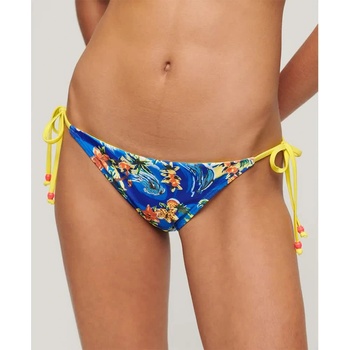 Superdry Tie Side Cheeky bikini bottom - Multicolor (Blue Dolphin Ocean)