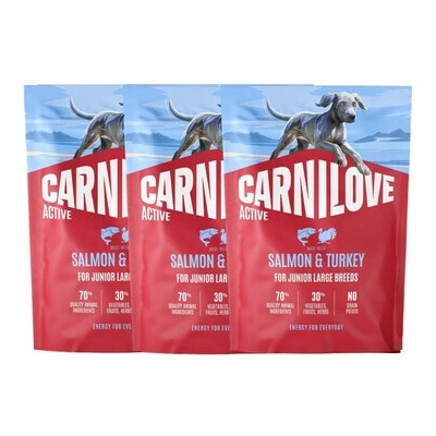Carnilove Active Dog Salmon and Turkey Junior Large Breeds 3 x 1,5 kg