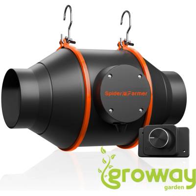 Spider Farmer 100 mm 205 CFM s regulátorem otáček a podporou GGS Controller 1 ks