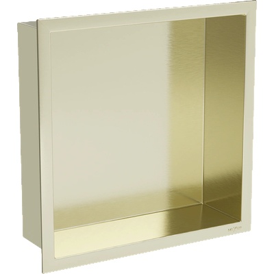 Mexen X-Wall-R нишева полица с яка 30 x 30 см, златисто четкана - 1950303010 (1950303010)
