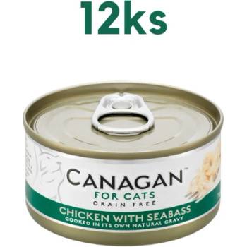 Canagan kuře mořská ryba 12 x 75 g