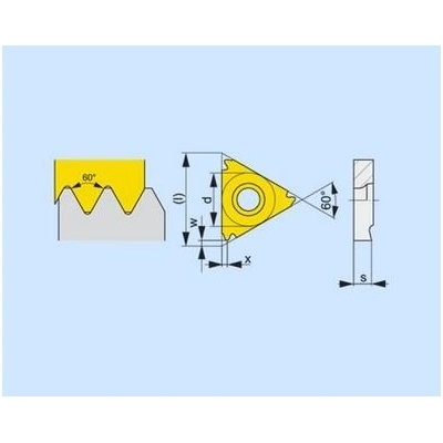 Soustružnické VBD závitové + zapichovací 80022332 / 6755575 TN M INT C3 -S- PRAMET - PM-TN-16NR300M-P1-T8030