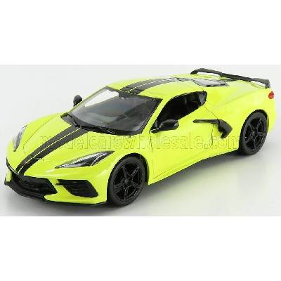 MAISTO CHEVROLET CORVETTE Z51 STINGRAY COUPE 2020 - YELLOW 1:24