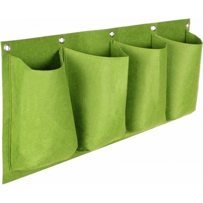 Merco Horizontal Grow Bag 4 textilné kvetináče na stenu zelený
