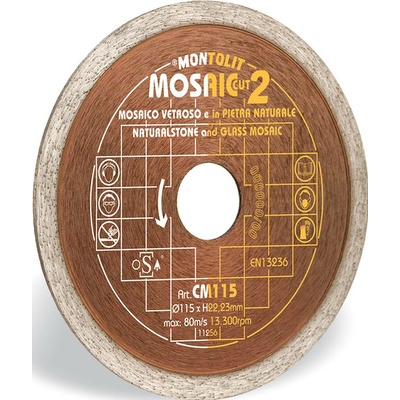Montolit Diamantový kotúč 115 mm CM115