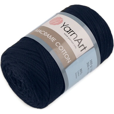 Stoklasa Pletací příze Macrame Cotton 250 g Balení: 1 ks, Varianta: 17 (784) modrá tmavá 17 (784) modrá tmavá
