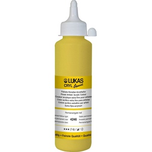 LUKAS Cryl Liquid АКРИЛНА боя Permanent Yellow Light 250 ml 1 бр (42460250)
