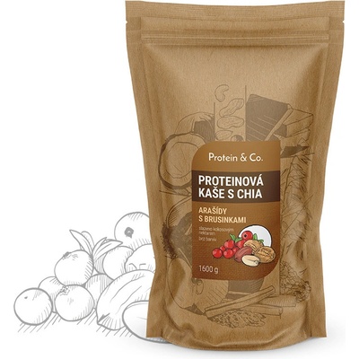 Protein&Co. Proteinové kaše s chia 1600 g – Zbozi.Blesk.cz