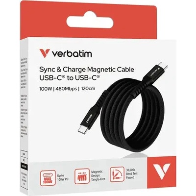 Verbatim 31863 USB USB C samec - USB C samec, 100W, 1.2m,černý