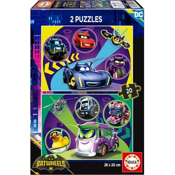 Educa Пъзел 2 в 1 Educa - Батман, 2 х 20 части (EDU20106)