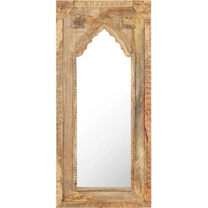 vidaXL Огледало, 50x3х110 см, мангово дърво масив (321650)