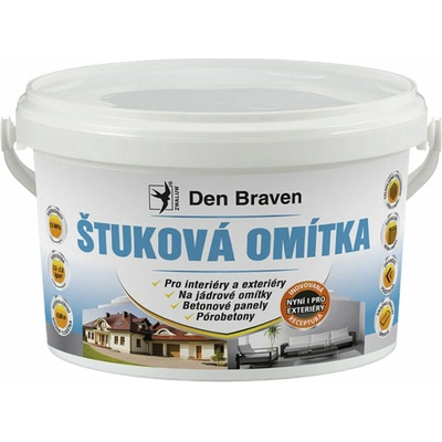 Den Braven Štuková omítka, kbelík, 8 kg, bílá