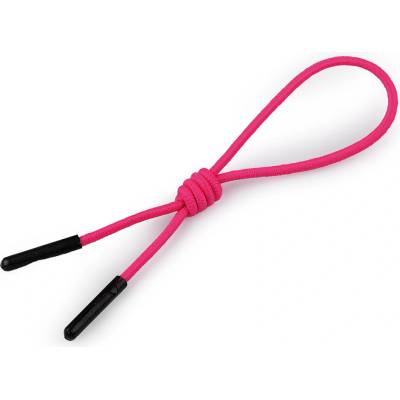 Poutko / taháček pružný - pink neon (10 ks)