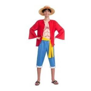 One Piece Маскировъчен костюм за възрастни One Piece Luffy (5 Части) Размер S