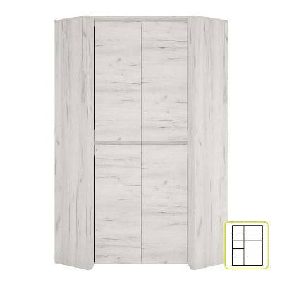 Ъглов гардероб Angel New дъб крафт