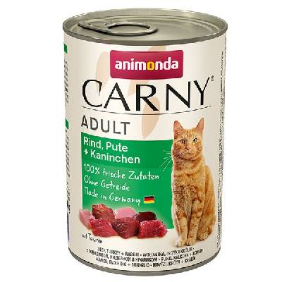 Animonda Carny Adult - Hovädzie, morka a králik 400g