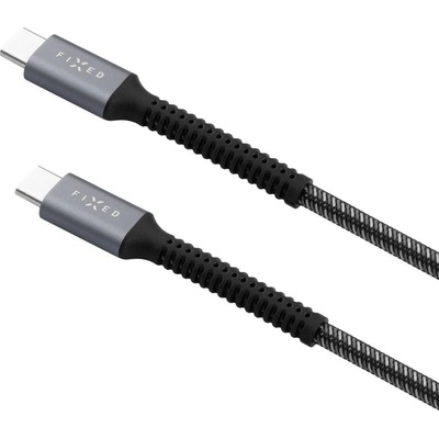 FIXED Armor USB-C/USB-C, PD, 240 W, 1,2 m šedý FIXDA-CC12-GR
