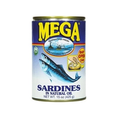 Mega sardinky v sójovom oleji 425 g