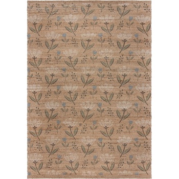 Flair Rugs Ръчно изработен килим със смес от юта в естествен цвят 200x290 cm Ariana Jute Floral - Flair Rugs (503119375827)