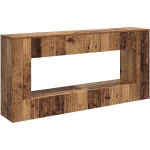 vidaXL Конзолна маса Старо дърво 155 x 29 x 74 см (899893)