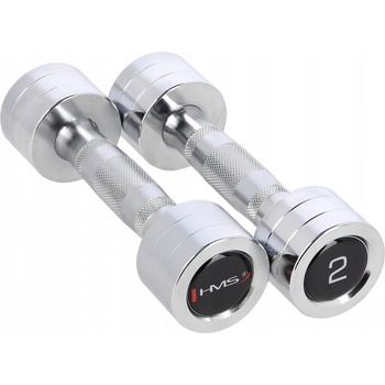 HMS CHD02 Chromované činky 2 x 2 kg