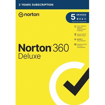 NORTON 360 DELUXE 50GB +VPN 1 lic. 5 lic. 24 mes.