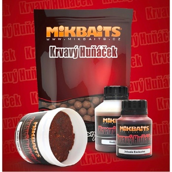Mikbaits Booster Krvavý Hunaček Krab/Sardin 250 ml