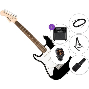 Squier Mini Stratocaster IL LH SET 2 Black Електрическа китара