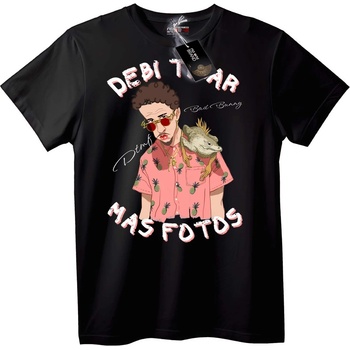 NOONEBRAND Тениска Bad Bunny Debi T Ar - 2XL, Black