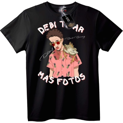 NOONEBRAND Тениска Bad Bunny Debi T Ar - 2XL, Black