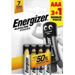 Energizer АЛКАЛНИ БАТЕРИИ enr alkaline power aaa 3+1 chp4 energizer (e300806300)