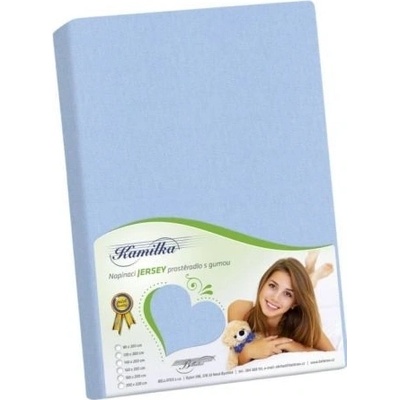 Bellatex jersey prestieradlo svetlo modrá 160x200