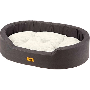 Ferplast Dandy F - Памучно овално легло за кучета и котки с възглавница, 55 x 41 x h 15 см
