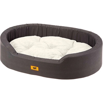 Ferplast Dandy F - Памучно овално легло за кучета и котки с възглавница, 55 x 41 x h 15 см