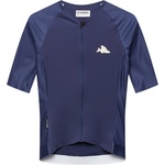 CafÉ du cycliste Мъжка фланелка с къс ръкав за колоездене CAFÉ DU CYCLISTE Vinciane Cycling jersey - Navy - размер M (056-4294-0212)