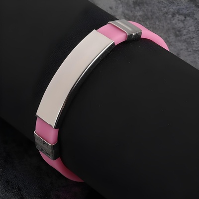 HARAHU Силиконова гривна - Розова kp22758 (22758)