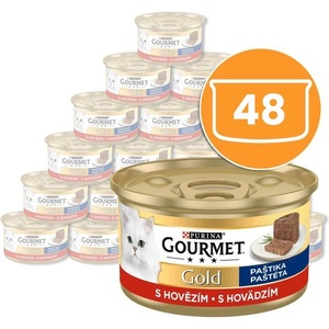 Gourmet Консерва Gourmet GOLD - пастет с говеждо месо, 48 x 85г